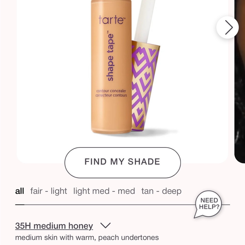 Tarte Shape Tape Concealer - 35H Medium Honey